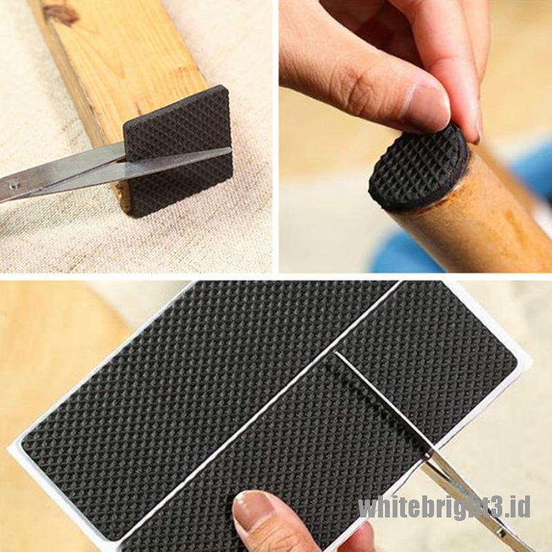❤White3 Warna Putih❤ Alas Kaki Mejakursifurniture Anti Slip Dengan Perekat