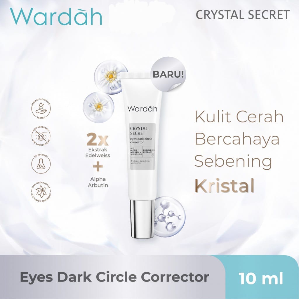 WARDAH Crystal Secret Eyes Dark Circle Corrector 10ml ( White Secret )