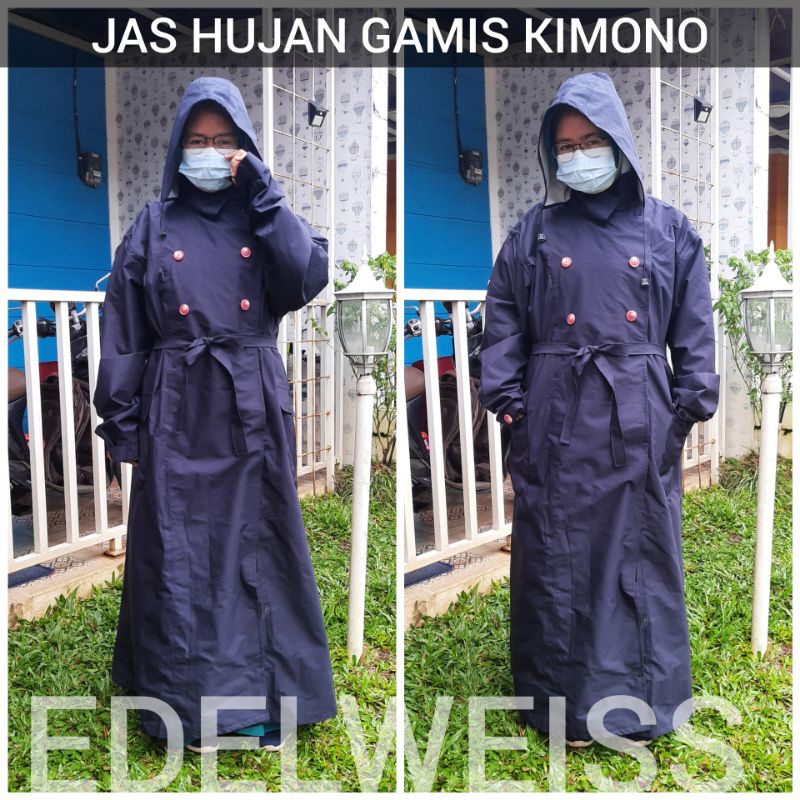 Jas Hujan Edelweiss Gamis Kimono Original