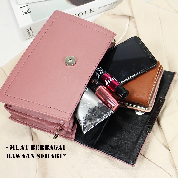 TUAH SLIMBAGS / NEW MODEL / HARGA GROSIR / Slingbag Minixo Kotak Bordir Amorra Plat BeheL NekeL High quality DK 05 / Tas Pesta Wanita / Tas Selempang Wanita / Tas Jinjing Wanita / Tas Wanita Terbaru Kekinian &amp; Terlaris