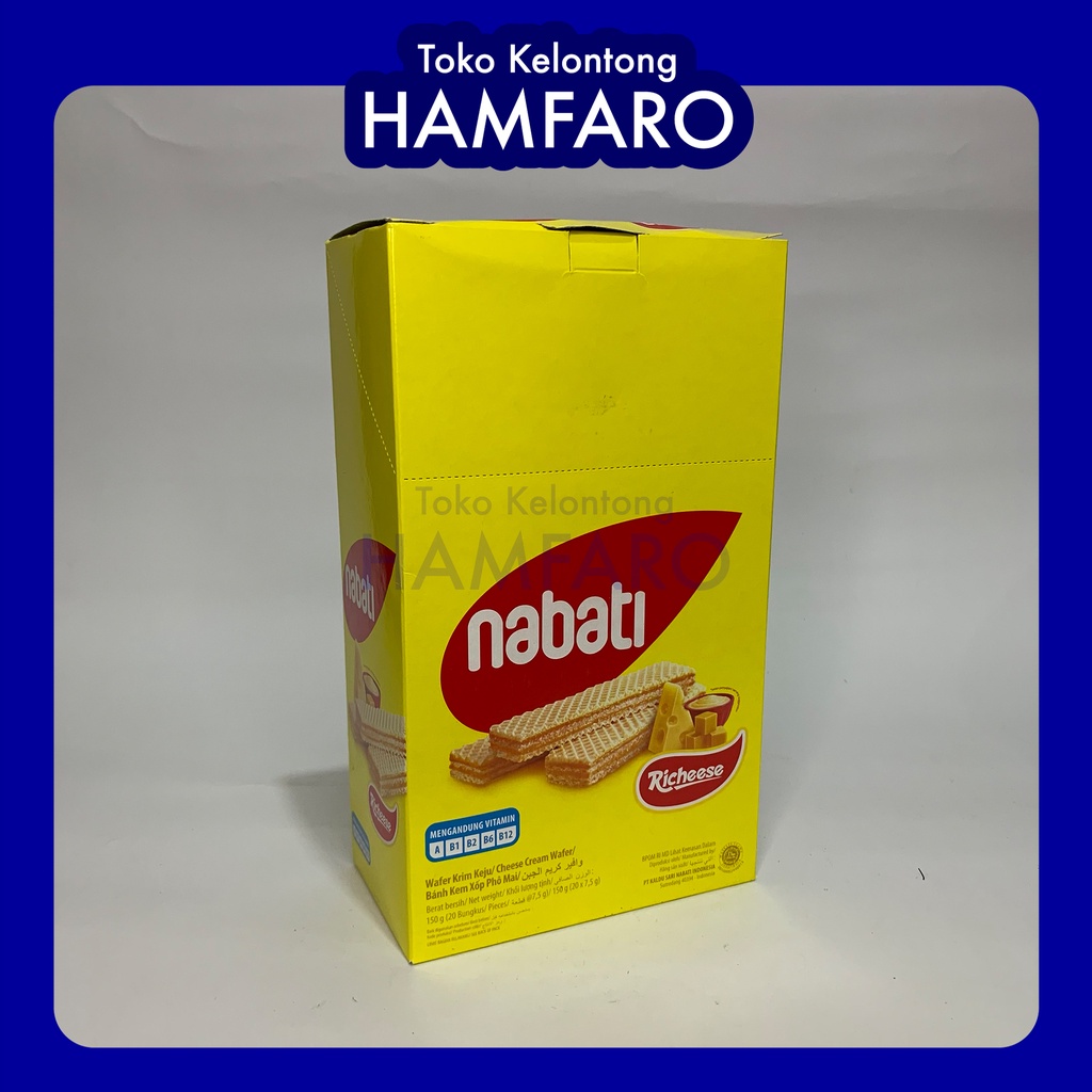 

RICHEESE NABATI WAFER KEJU 20 PCS x 7.5 GRAM