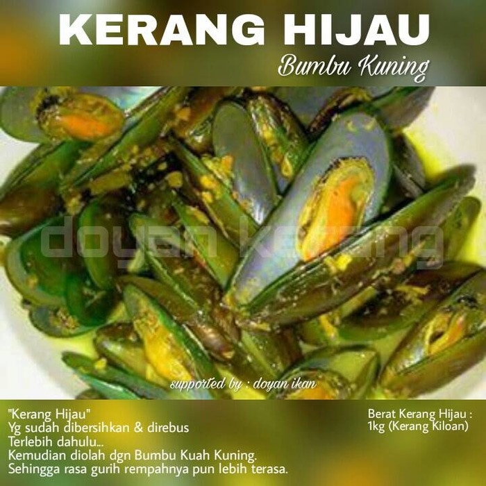 Kerang Hijau Bumbu Kuning Kerang Kiloan Shopee Indonesia