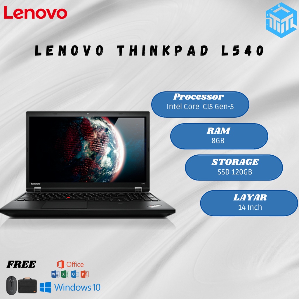 Lenovo Thinkpad L540 i5 gen4 4gb 500 bagus mulus murah
