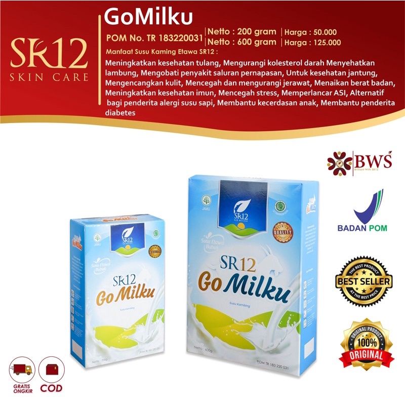 

Susu Kambing Etawa Asli, Go Milku SR12