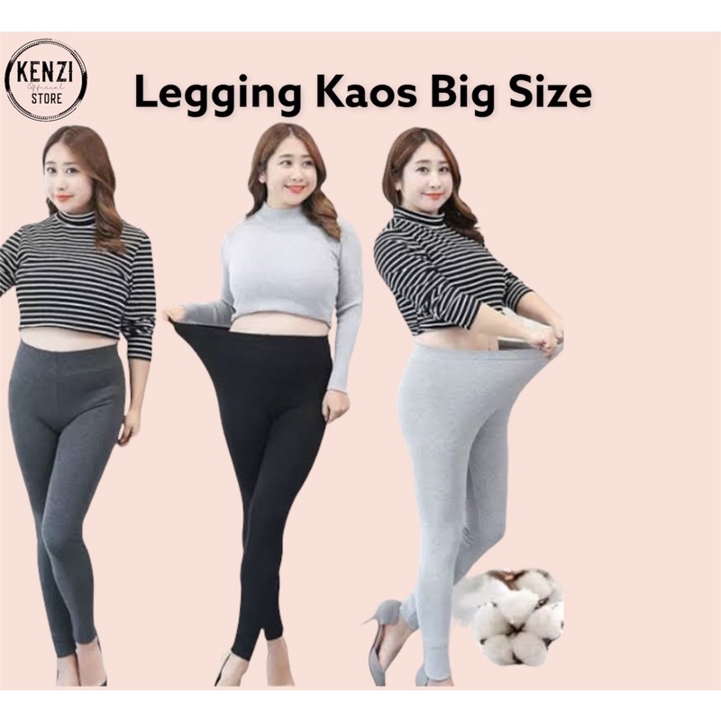 Legging dewasa bahan kaos jumbo - ukuran big size