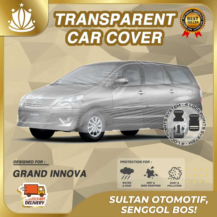 Body Cover Mobil Plastik TEBAL Grand Innova WATERPROOF