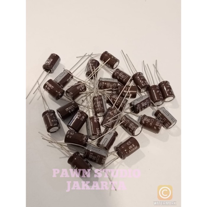 Kapasitor Capacitor ELCO 100uf 50v / 100 uf 50 v / 100uf/50v