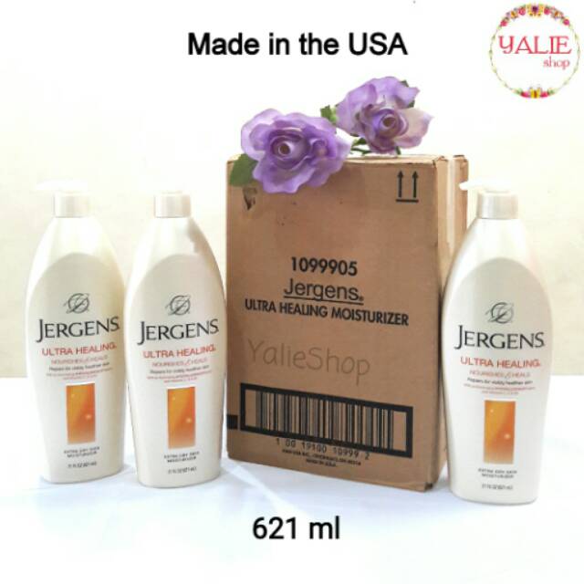 ASLI 621mL Jergens Ultra Healing USA Pelembab Lotion Losion Badan Body
