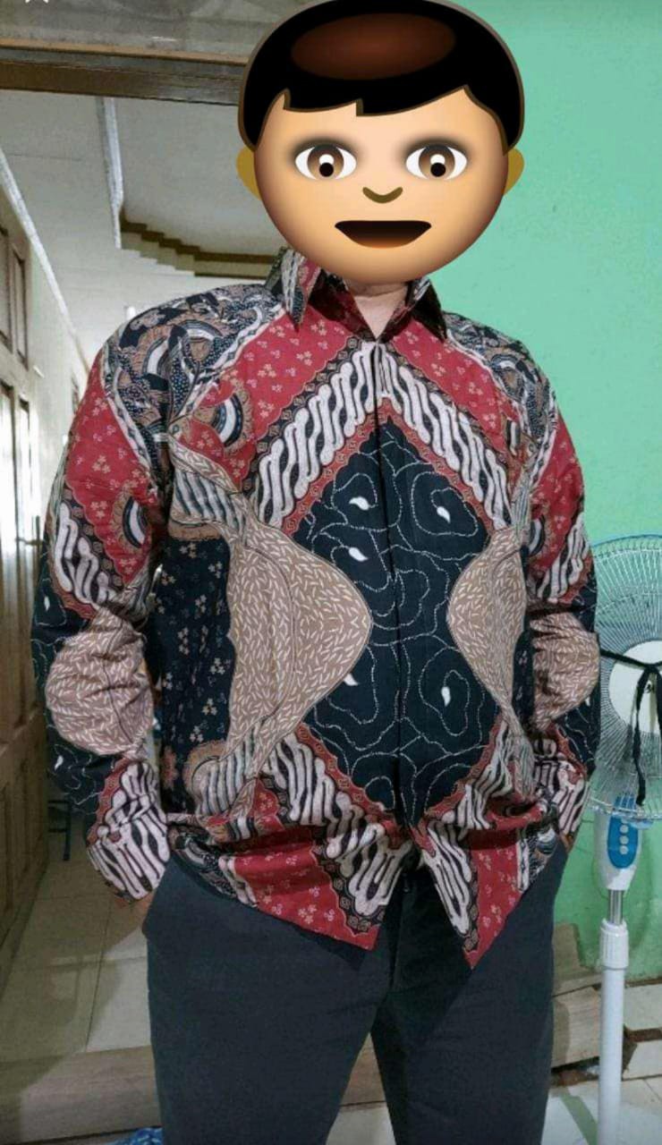 Baju Batik Pria Lengan Panjang Kemeja Batik Pria Premium Batik Slim Fit Solo Cowok Modern Pcw 008