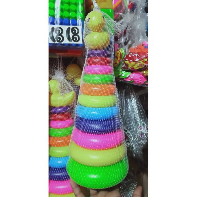 BIG PROMO-Mainan edukasi donat susun JUMBO SNI