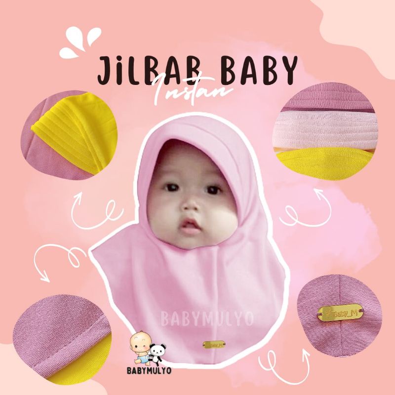 Jilbab Instan Baby &amp; Kids Baby_M // Jilbab Bergo Pet Instan Anak // Jilbab Pet Instan