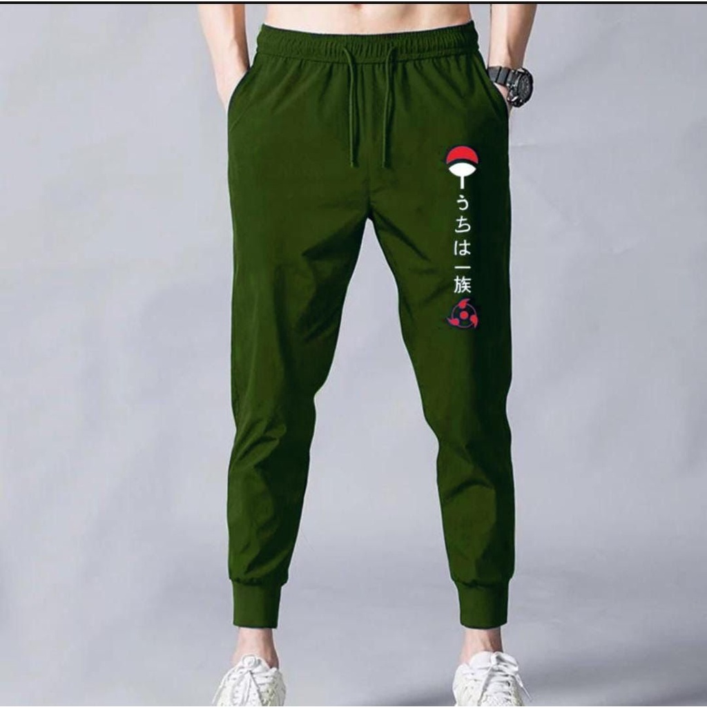 CELANA PANJANG JOGGER PRIA UCHIHA/CELANA OLAHRAGA/CELANA SANTAI/CELANA KOREAN STYLE