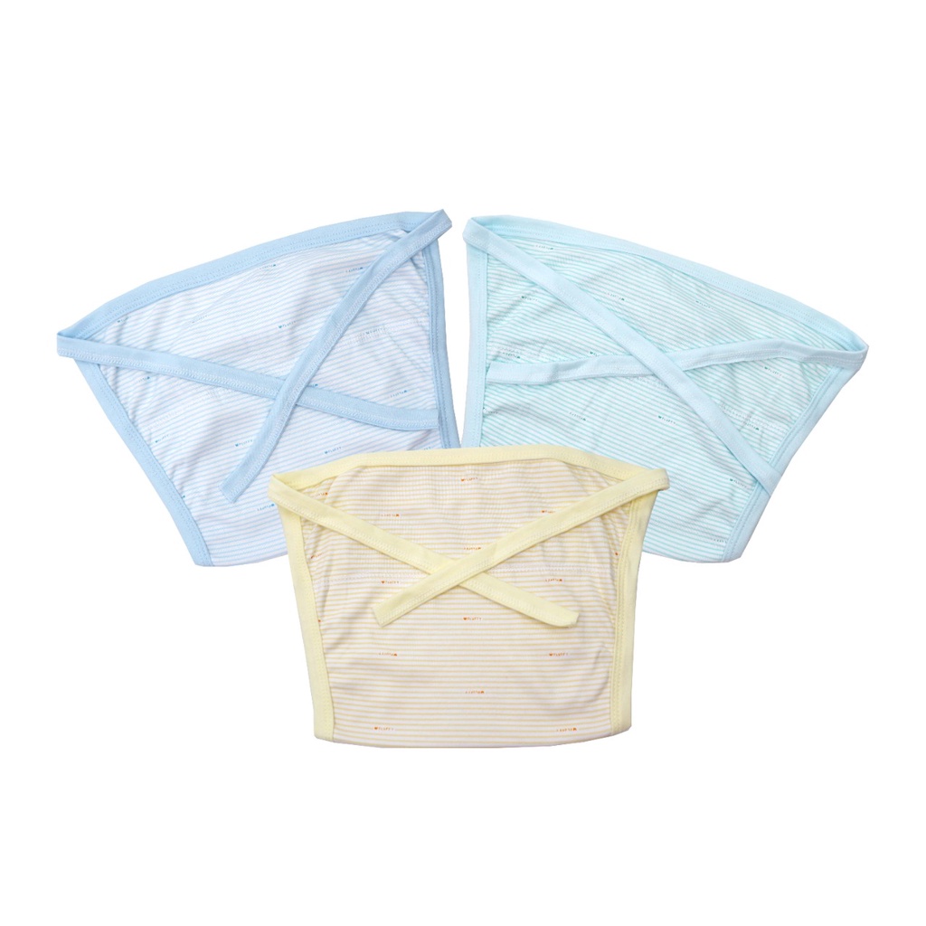 FLUFFY Popok Bayi Tali ABU Newborn (Isi 3 Pcs) Pbpt ABU / ARUCHI