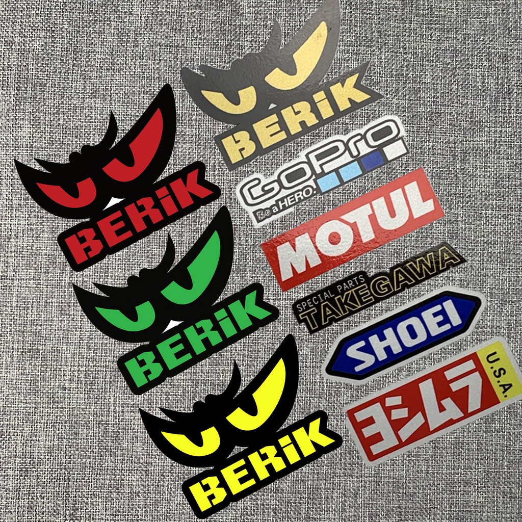 Berik Stiker Reflektif Anti Air Untuk Dekorasi Helm Motormobil