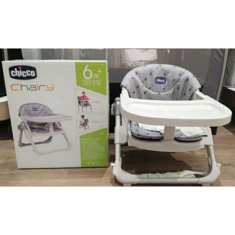 Chicco Chairy Booster Seat - Bunny Grey