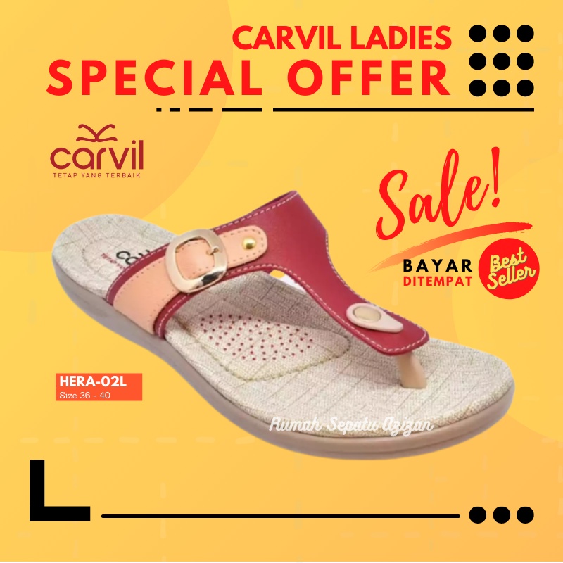 Carvil Hera 02L | Sandal Wanita | Original