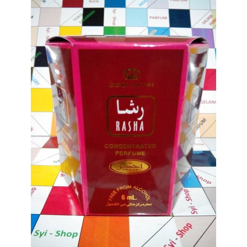 Parfum RASHA By Ahsan Roll On Non Alkohol 6 ml