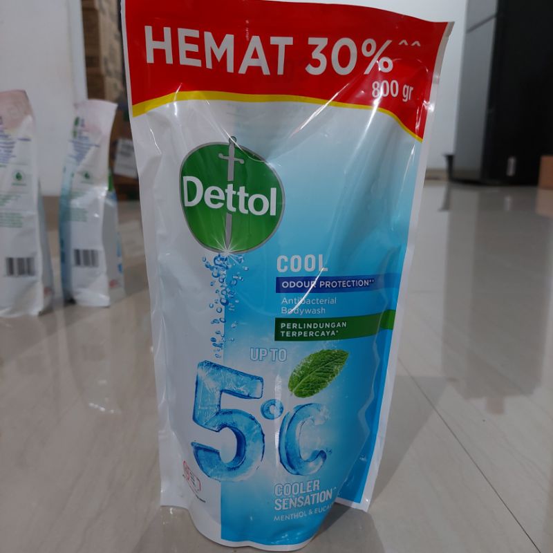 Refill Dettol Body Wash Sabun Cair  800gram