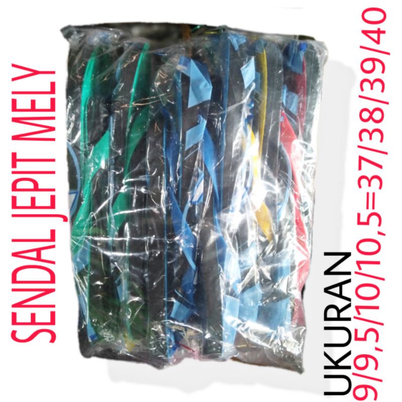 GROSIR 6 PASANG SANDAL MELY SERI