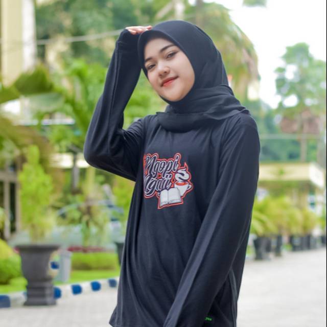 kaos kopi Kaos Distro Moslem Kaos Santri  AA KOPI LS