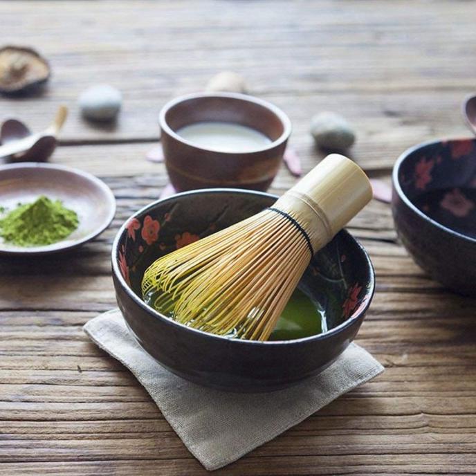 

ANDIENMALL.ID 3 Pcs/Set Whisk/Pengaduk Bubuk Teh Hijau/Matcha Jepang dengan Sendok