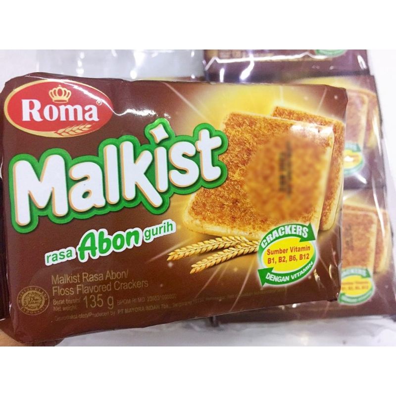 

Malkist Roma Malkist Rasa Abon Gurih 135 gr