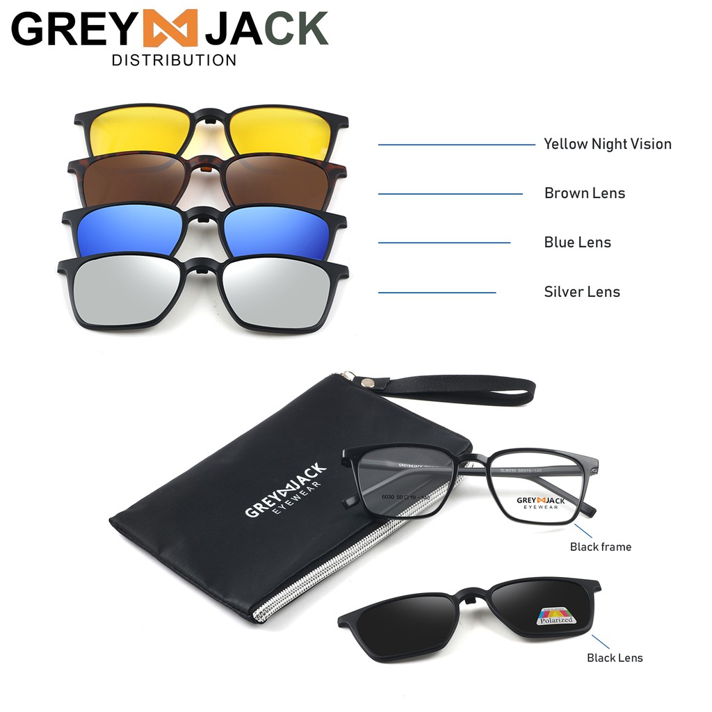 

Grey Jack Kacamata Clip on Pria dan Wanita 6030