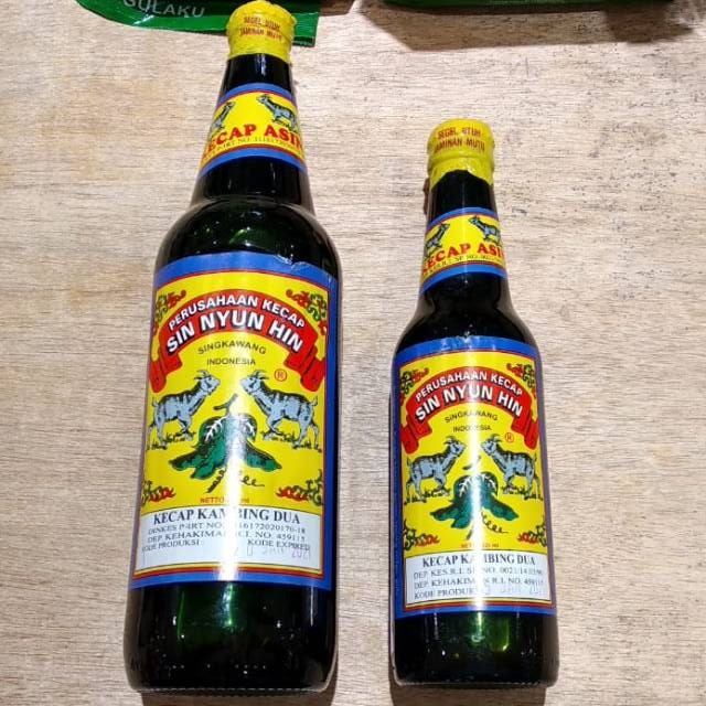 

(BACA DESKRIPSI) Kecap Asin Kambing Dua 2 Singkawang-Sin Nyun Hin-Botol Besar 600 ml HALAL MUI