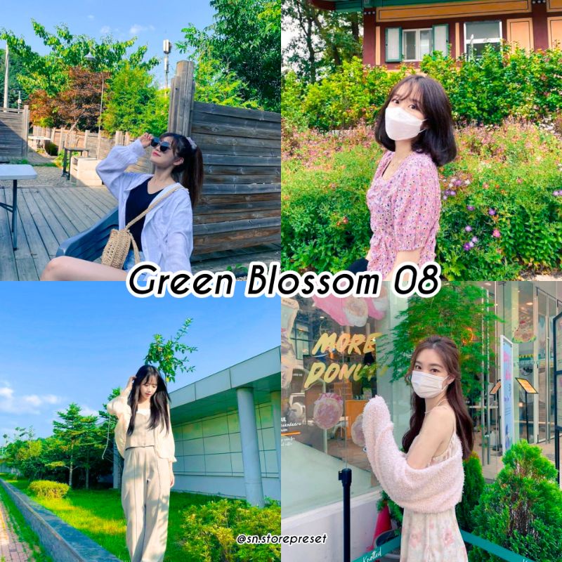 20+ PRESET LIGHTROOM GREEN BLOSSOM SERIES // GREENLIGHT VIBES For IOS &amp; Android