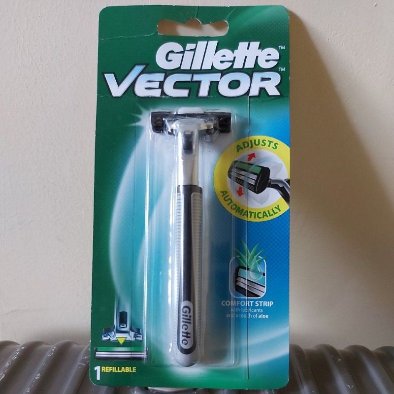 GILLETTE VECTOR Alat Cukur Pria Razor Cukuran Kumis Jenggot Gilette