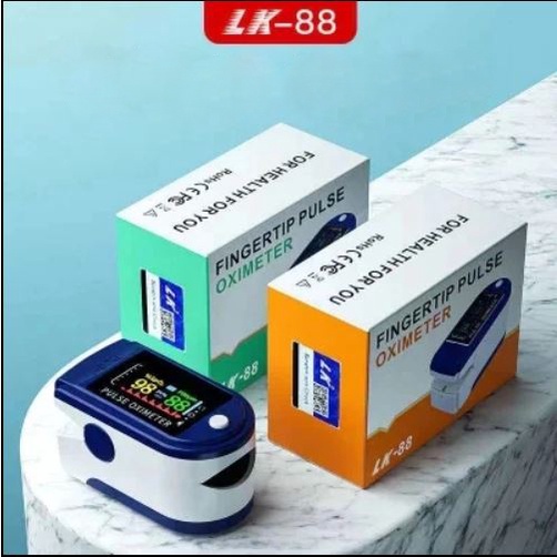 Oxymeter Fingertip Pulse Oximeter Alat Pengukur Saturasi Kadar Oksigen LCD Full Color