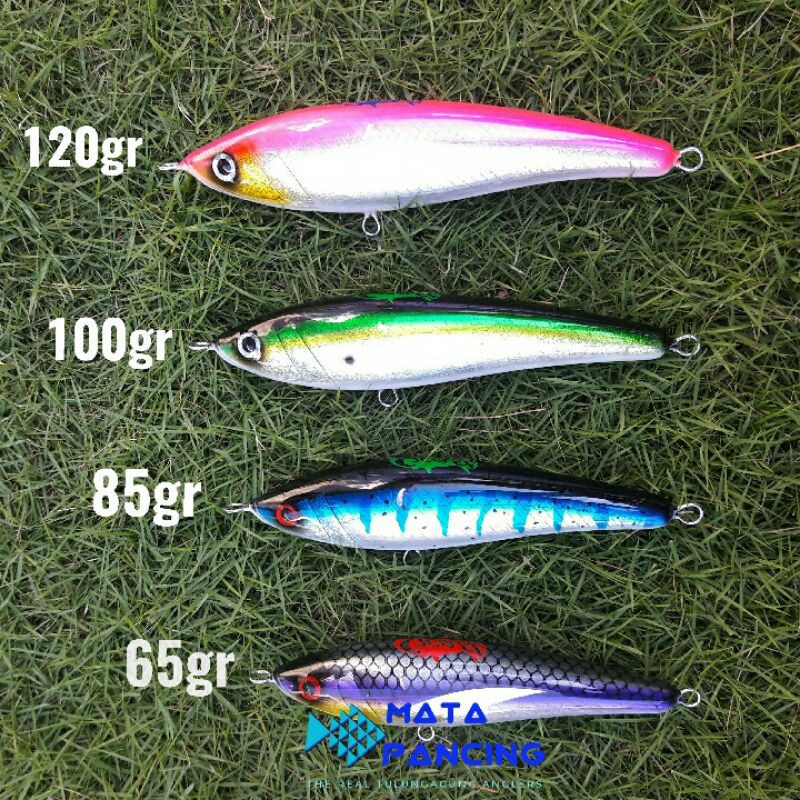 Umpan stickbait sinking Gcast art lure hand made hard resin finishing stick bait