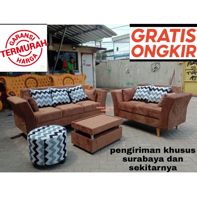 (PROMO) Sofa Retro Minimalis / Sofa Retro Set 3 2 1 / Sofa Murah