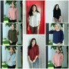 TBI Style Fashion Kemeja Comfy Kancing Polos Kerah Dian Baju Atasan Wanita Kemeja Lengan Panjang