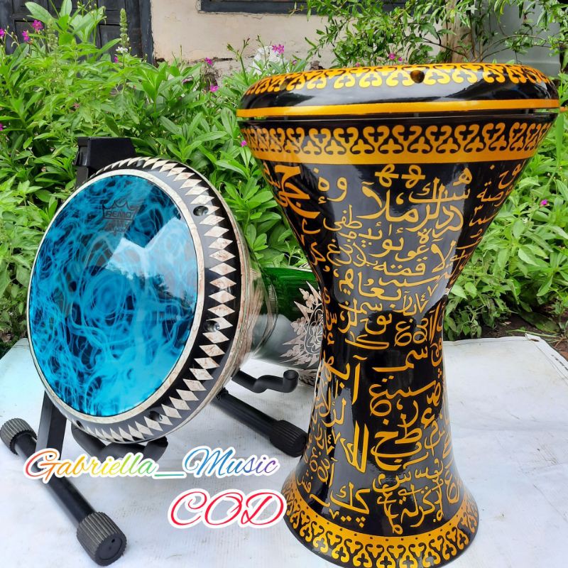 DARBUKA SOMBATY 9INC MIKA REMO ORIGINAL LENGKAP(COD)