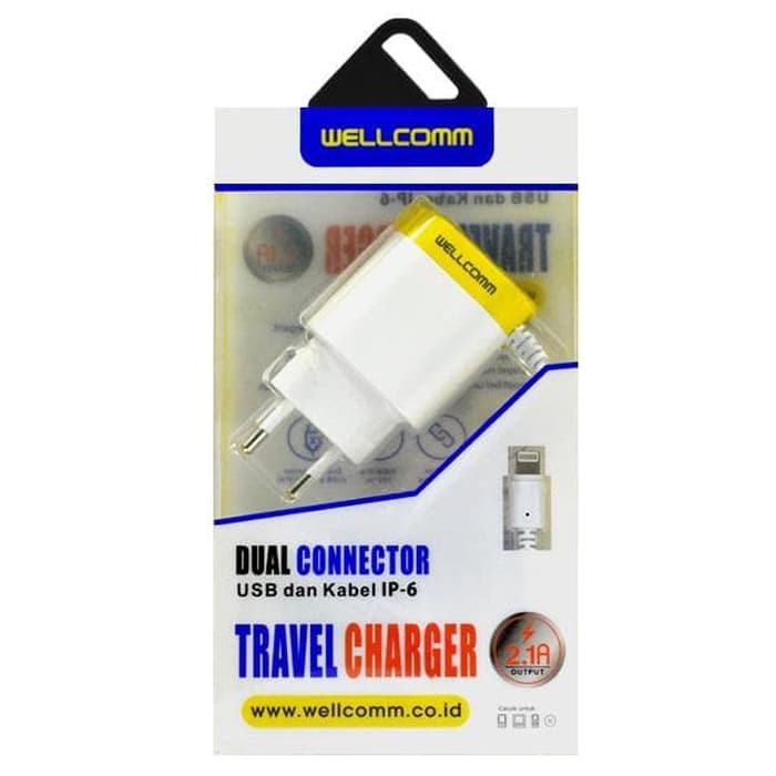 CHARGER WELLCOMM 2.1A ELEGANT IPHONE CHARGER IPHONE
