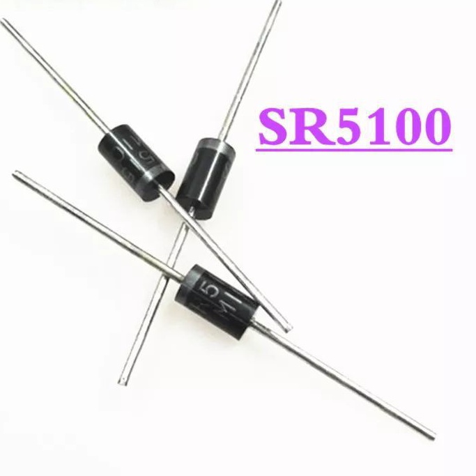Dioda SR5100 Schottky Diode SB5100 5A 100V DO - 27 SB5100
