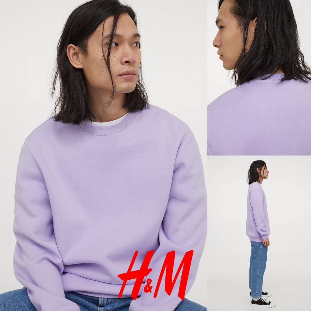 SWEATER HOODIE H&M BASIC UNGU HNM SALE CREWNECK H&M SWEATER HOODIE PRIA SWEATER OVERSIZE SWEATER WAN