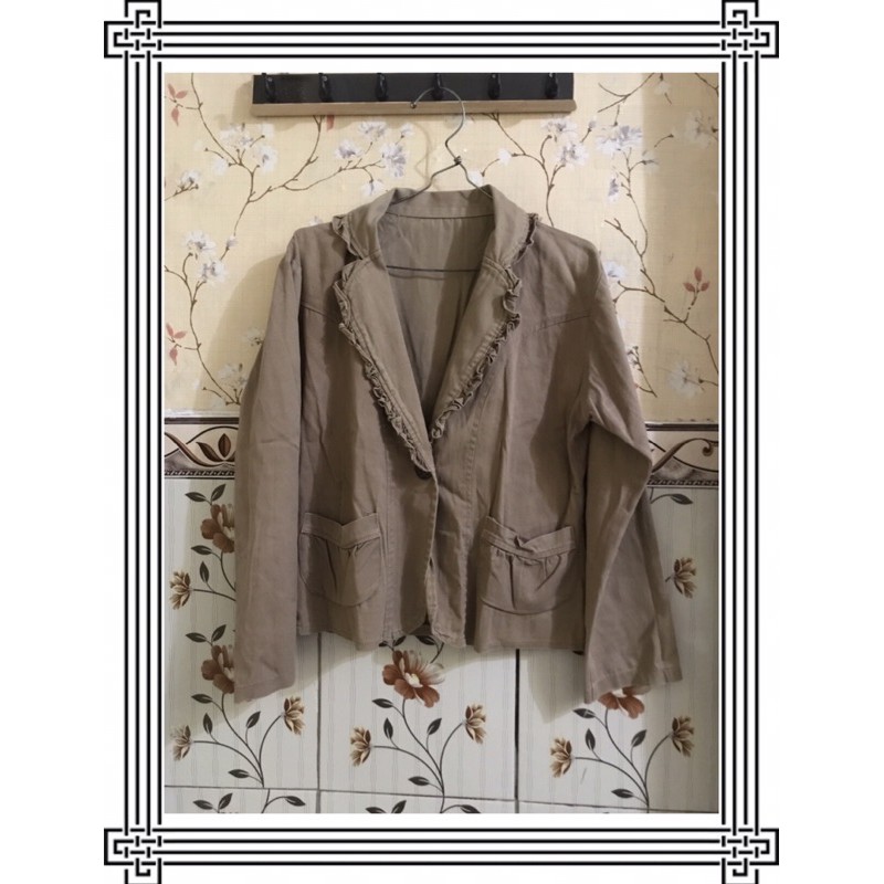 Outer wanita murah/ Outer wanita coklat/ baju wanita murah