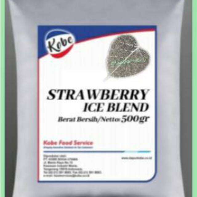 

Strawberry Ice Blend Kobe 1/2 kg / strawberry milkshake 500 gr / serbuk minuman stoberi