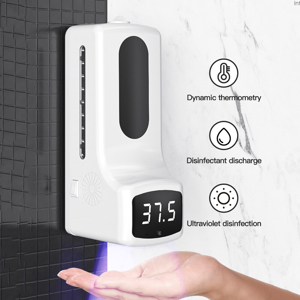 THERMOMETER K9 INFRARED DISPENSER SANITIZER + STAND
