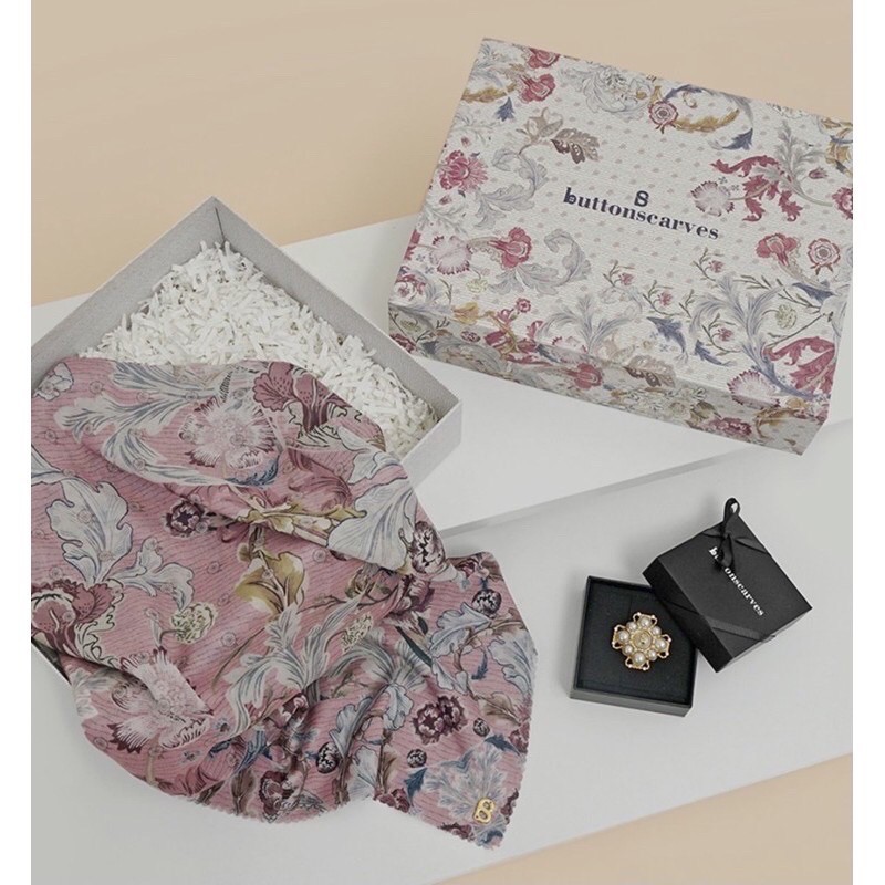 Buttonscarves The Royale Dusty Pink