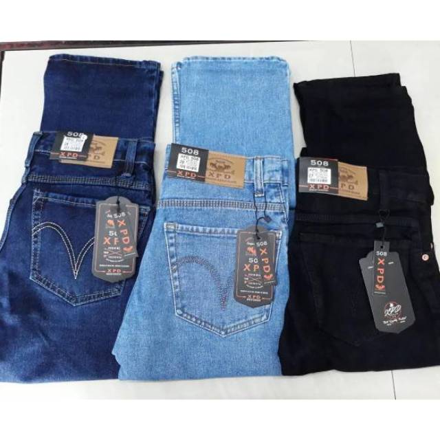 Jeans jumbo pria jeans standar reguler celana panjang pria jumbo