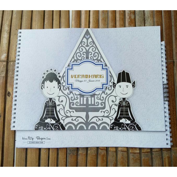 

teukuzulfikar37 Buku Tamu Custom/ Guestbook wedding TERLARIS TERPERCAYA ORIGINAL