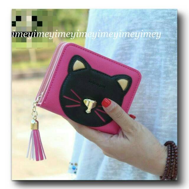 Dompet lipat kepala kucing/dompet murah