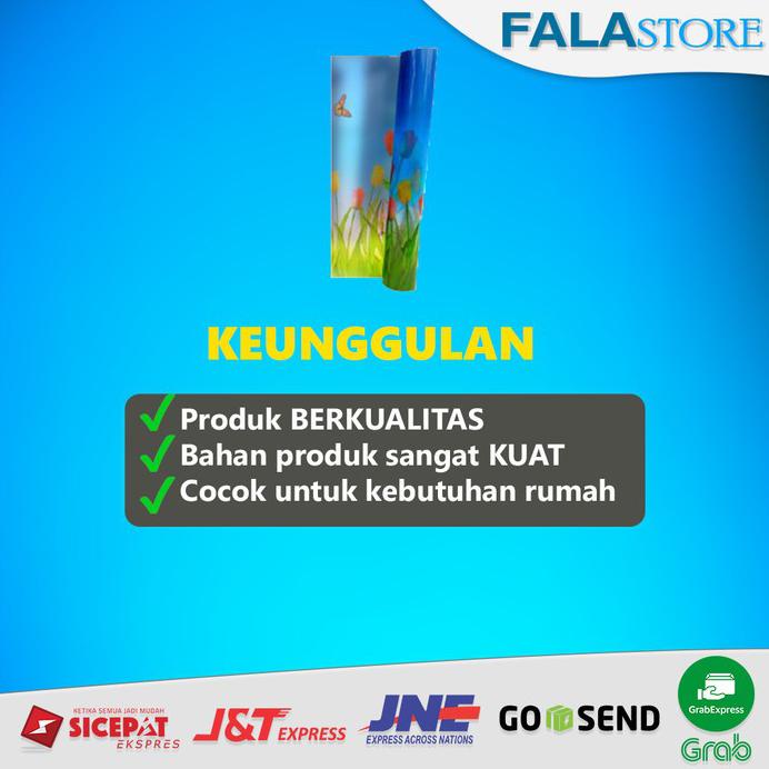 Fiber Plastik Pagar Penutup Gerbang Tulip Bambu Kuat Dan Lentur