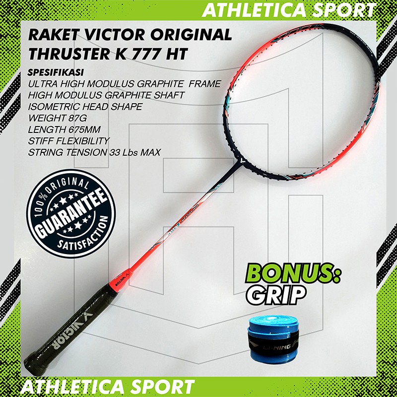 RAKET BADMINTON VICTOR THRUSTER K777 HT ORIGINAL