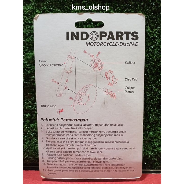 Dispad Discpad Kampas Rem Depan Cakram Mio Lama 5TL Indoparts