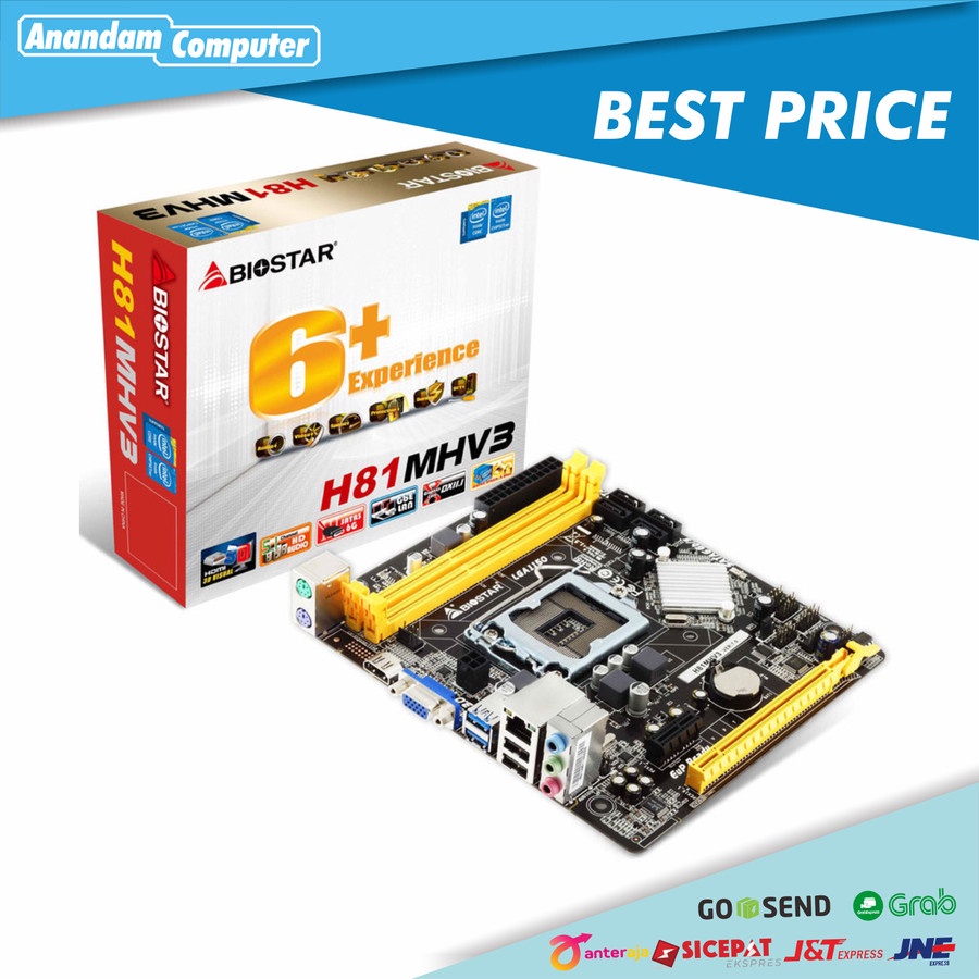 Motherboard Biostar H81MHV3 Hasswell