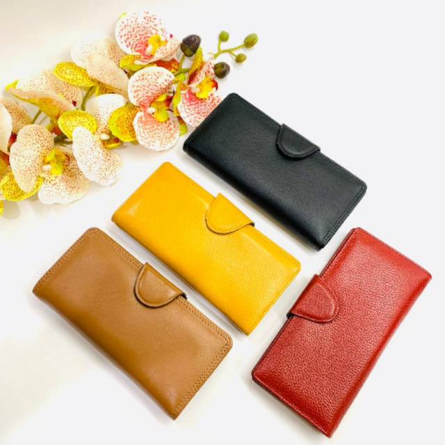 Dompet papirut wanita bahan kulit asli